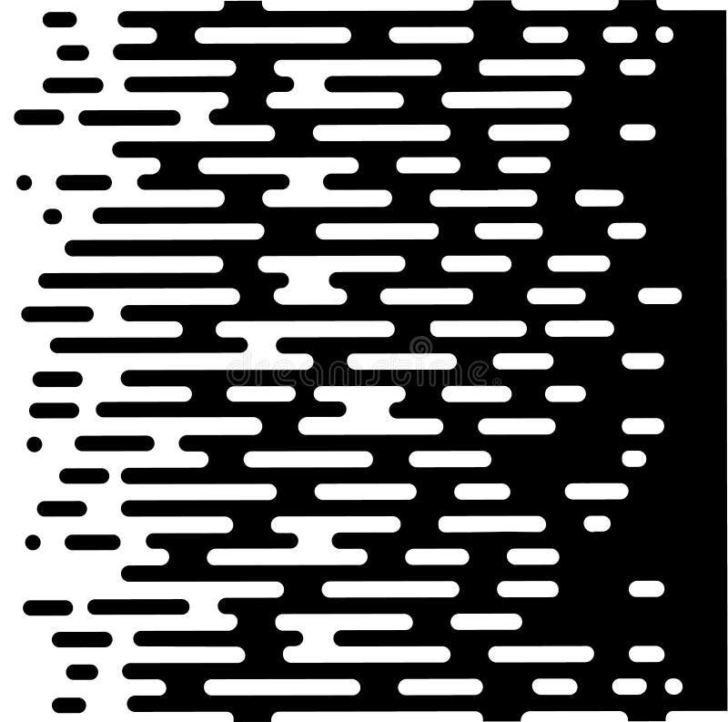 Vector Halftone Transition Abstract Wallpaper Pattern. Seamless Black And White Irregular Rounded Lines Background for vector illustration Vector Halftone Transition Abstract Wallpaper Pattern. Seamless Black And White Irregular Rounded Lines Background for vector illustration