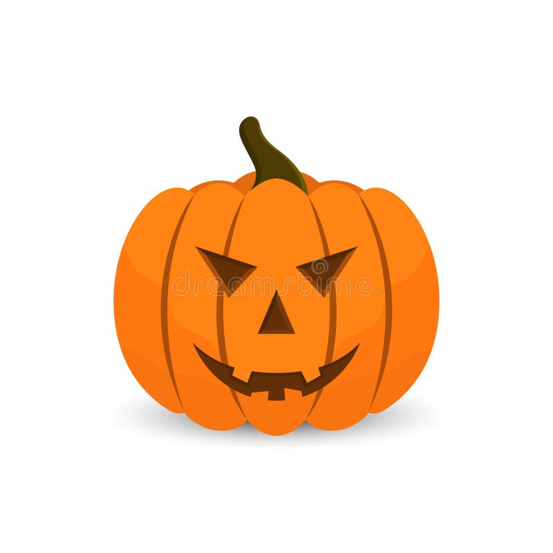 Vector Halloween Pumpkin in Cartoon Style. Scary Face of Halloween Pumpkin with Shadow Stock Vector - Illustration of eyes, ghost: 124593295 Vector Halloween Pumpkin in Cartoon Style. Scary Face of Halloween Pumpkin with Shadow Stock Vector - Illustration of eyes, ghost: 124593295