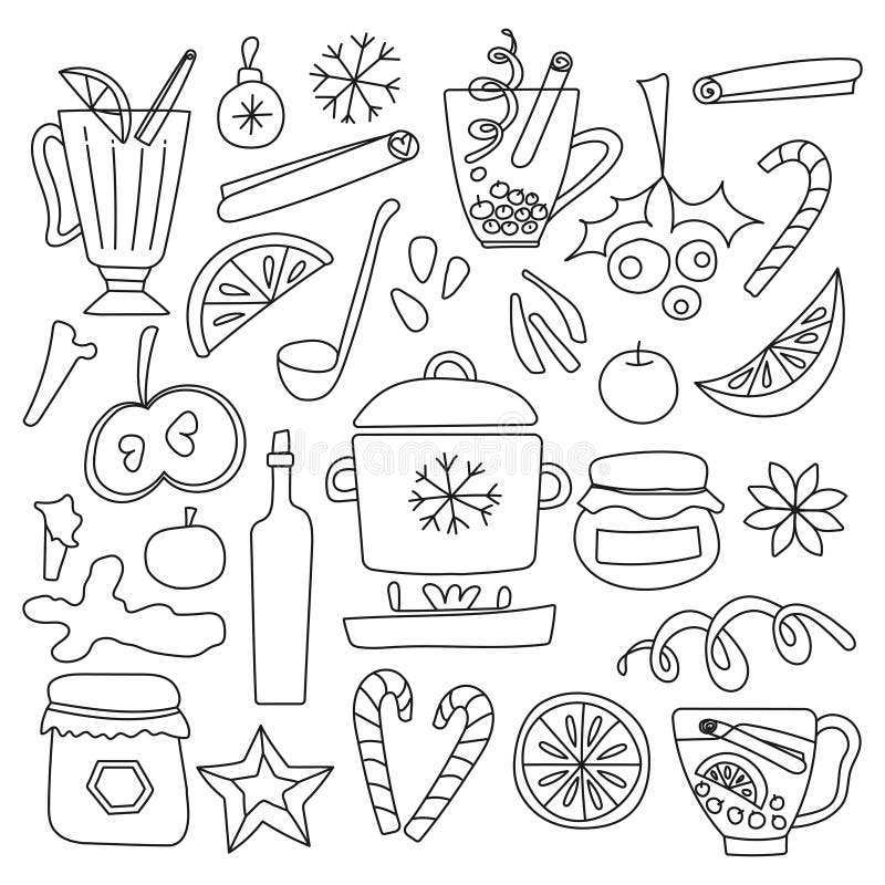 Mega Doodle Design Elements Vector Set Stock Illustrations 143 Mega
