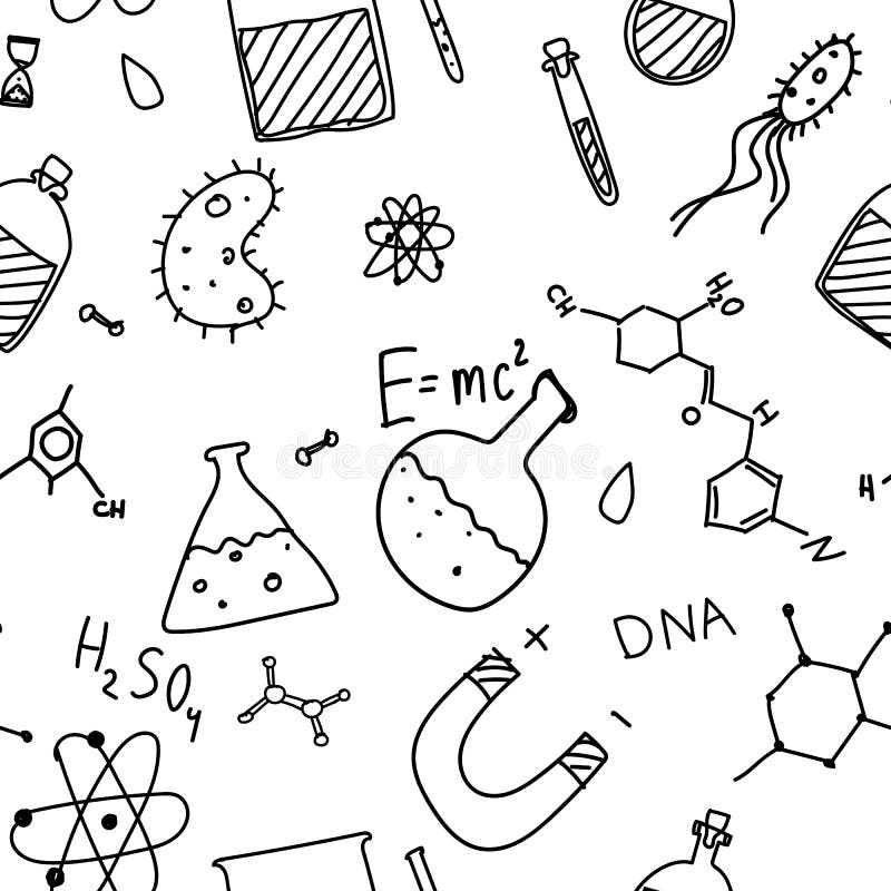 Vector hand drawn doodle set of Science theme vector illustration Vector hand drawn doodle set of Science theme vector illustration