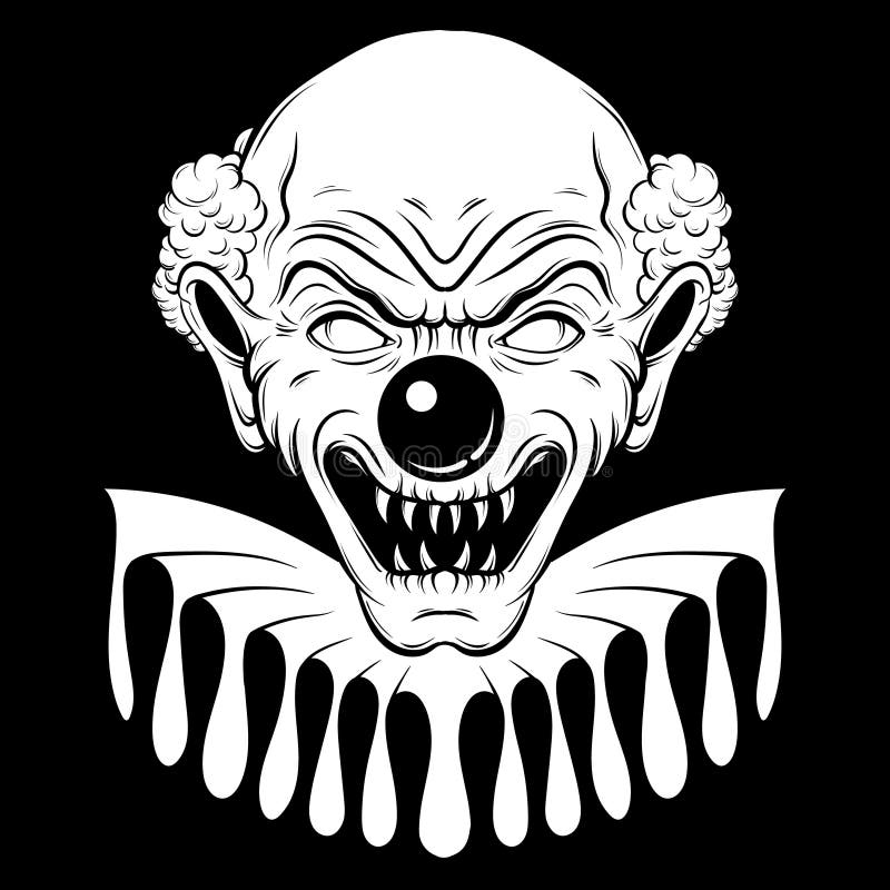 Vector Hand Drawn Illustration of Angry Clown. Stock Vector - Illustration of head, background: 90535629 Vector Hand Drawn Illustration of Angry Clown. Stock Vector - Illustration of head, background: 90535629