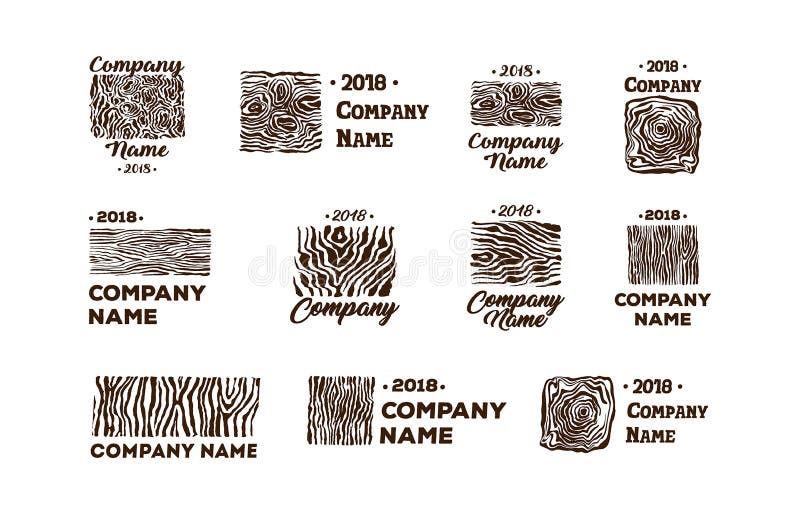 Vector Hand Drawn Sketch Of Abstract Wood Texture Illustration On White