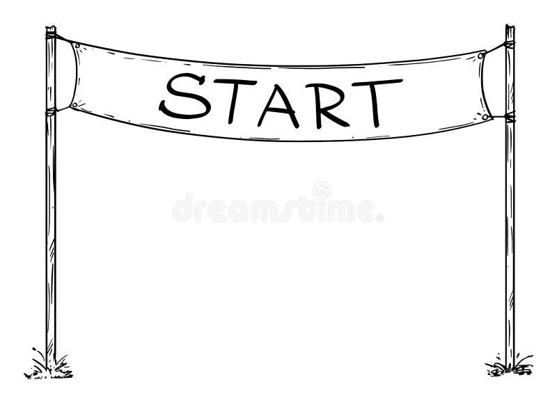 start line clipart