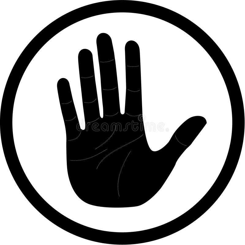 Vector hand icon stock illustration