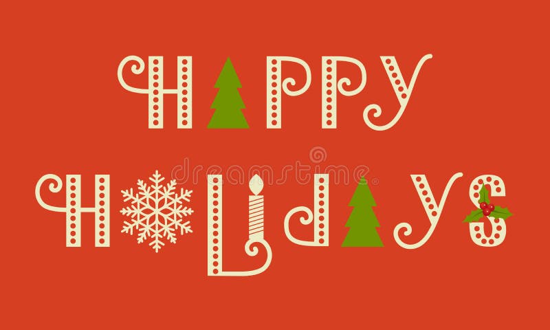 Happy Holidays Card Template