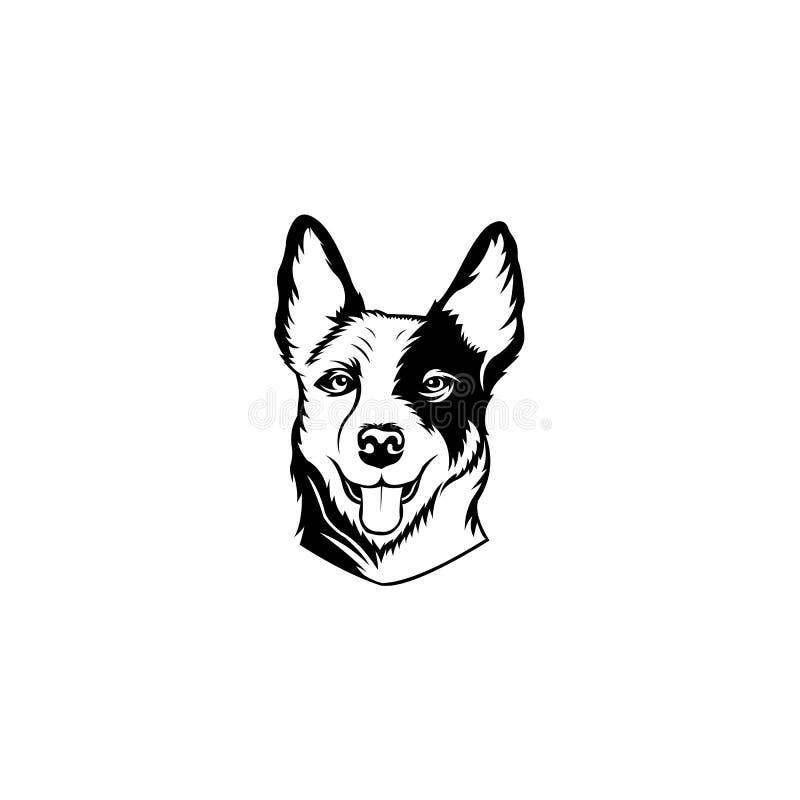 dog head vector