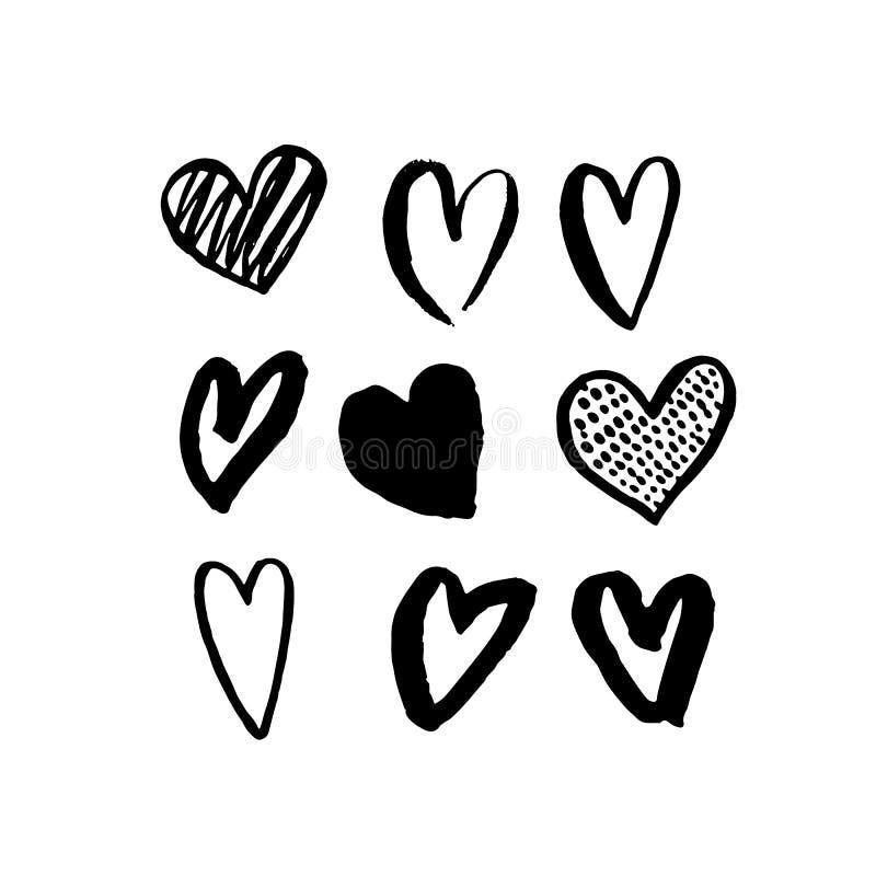 Black Heart Outline Clipart in Illustrator, SVG, JPG, EPS, PNG - Download