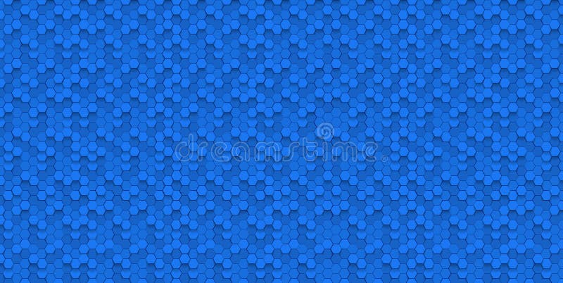 Vector hexagonal blue abstract background, 3d hexagons stock illustration