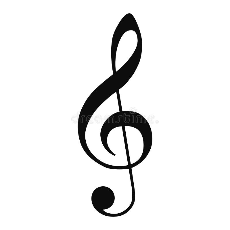 Isolated alto and tenor clef musical note Vector Image