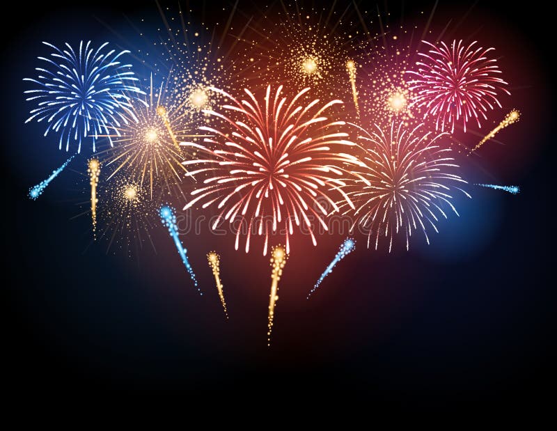 Vector holiday firework stock illustration Vector holiday firework stock illustration