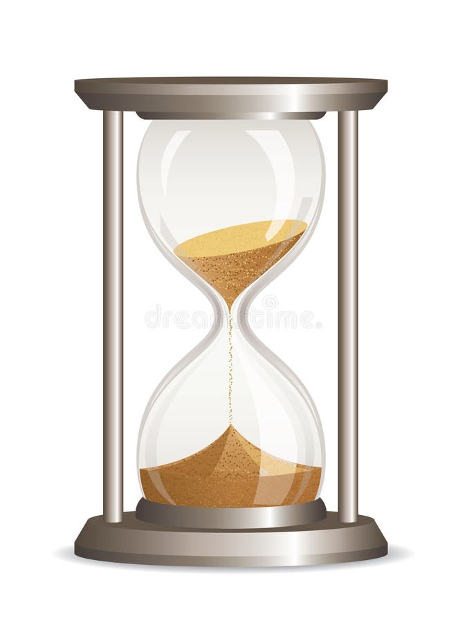 Vector hourglass stock illustration