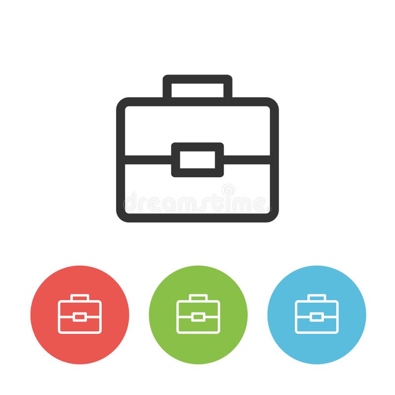 Vector Icon of Business Case Stock Illustration - Illustration of logo