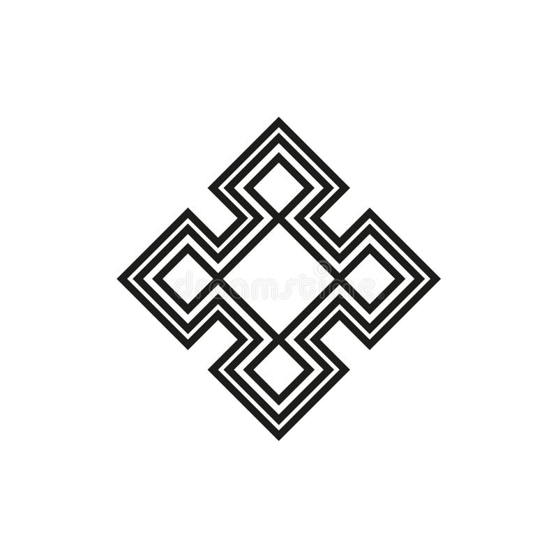 Vector Icon: Celtic Knot, Triquetra Cross or Trinity Symbol with Heart ...
