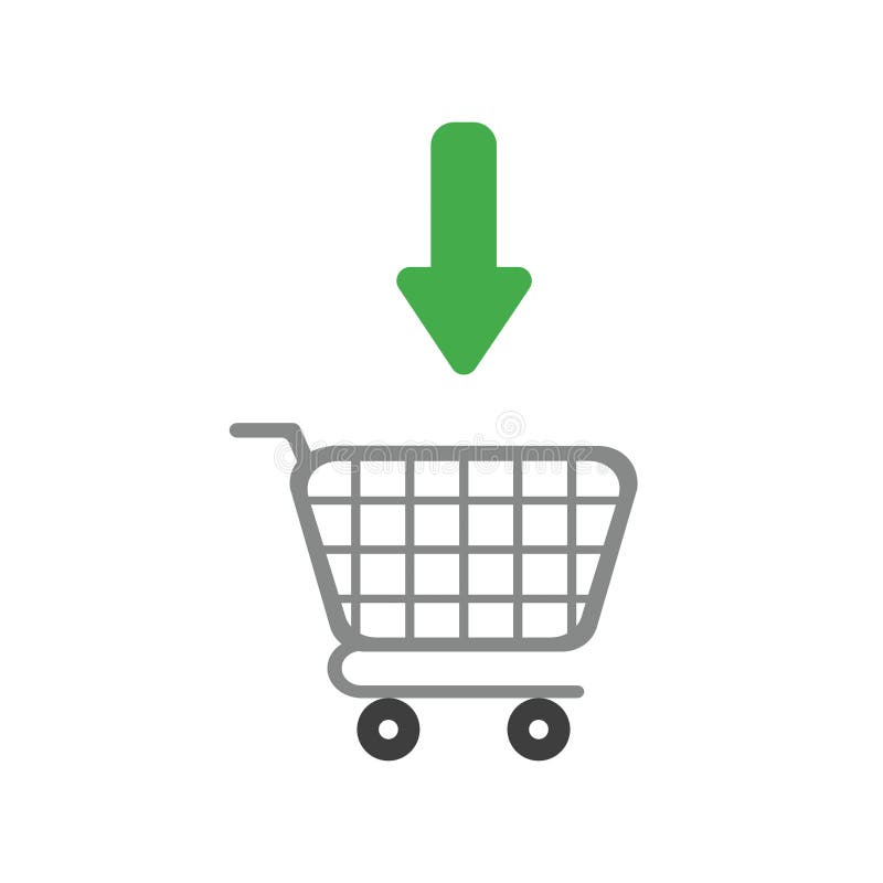 Moving Shopping Trolley Icon Stock Illustrations 220 Moving Shopping