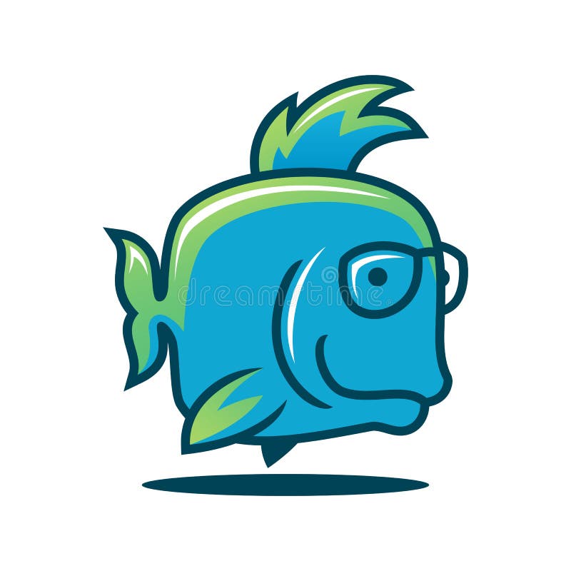 Cute Fish Character in Glasses. Fish Icon Stock Vector - Illustration of shiny, abstract: 127850866 Cute Fish Character in Glasses. Fish Icon Stock Vector - Illustration of shiny, abstract: 127850866