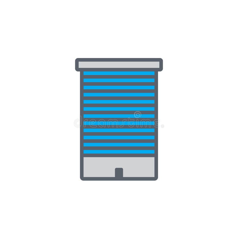 Vector icon or illustration with building in outline style vector illustration Vector icon or illustration with building in outline style vector illustration