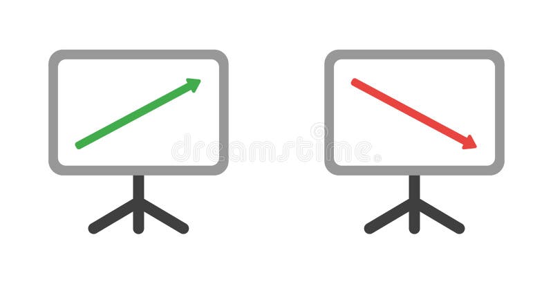 Vector Illustration Icon Concept Of Down Word With Arrow Moving Down.  Royalty Free SVG, Cliparts, Vectors, and Stock Illustration. Image  110250301.