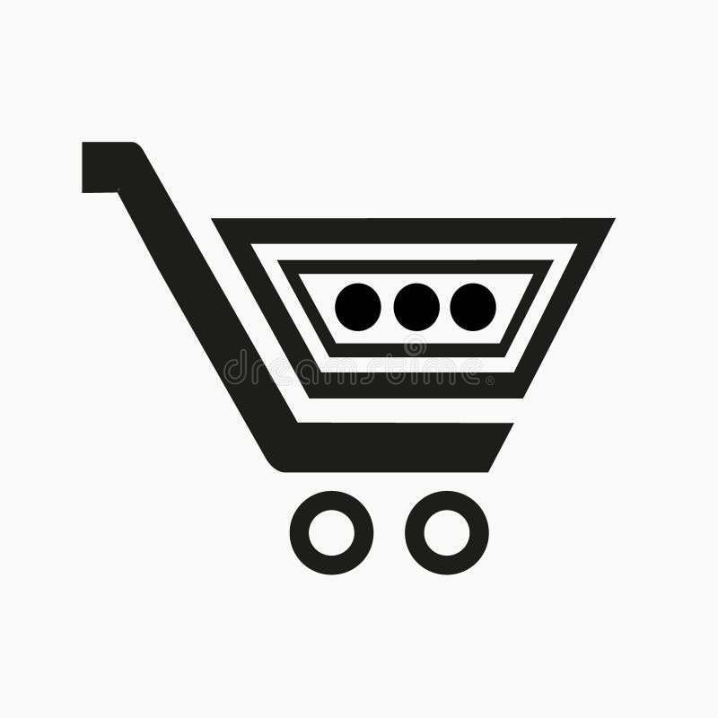 Vector Icon Shopping Basket Stock Vector Illustration of