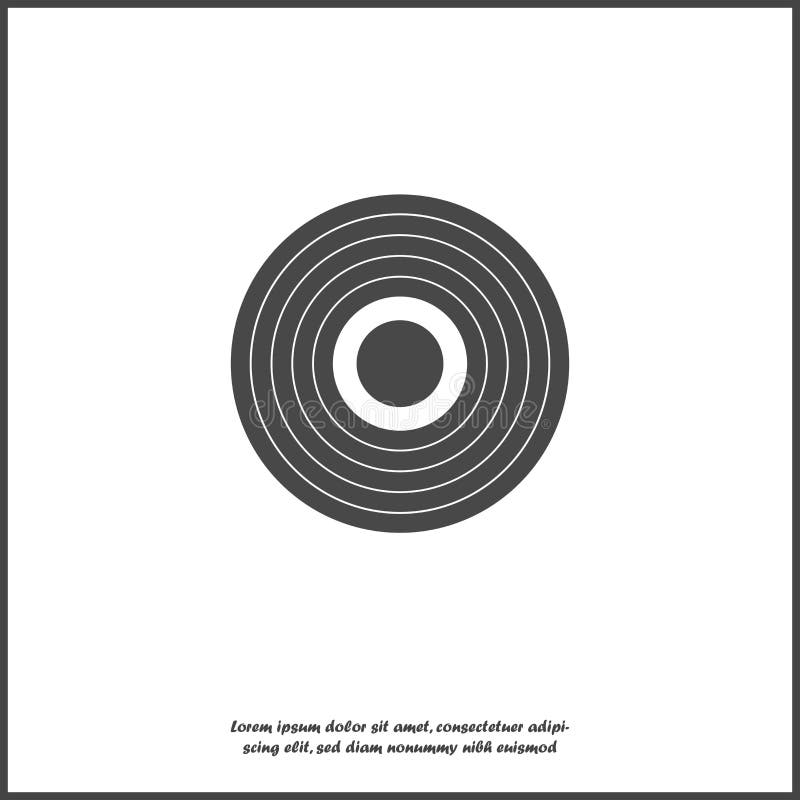 Vector icon target on white isolated background. Layers grouped for easy editing illustration. vector illustration Vector icon target on white isolated background. Layers grouped for easy editing illustration. vector illustration