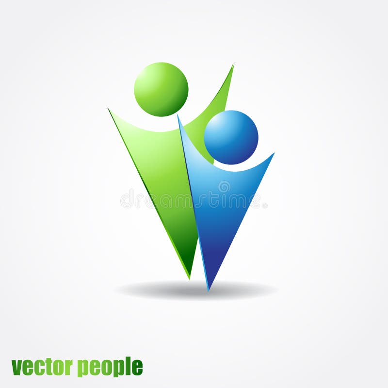 Vector icon of two people