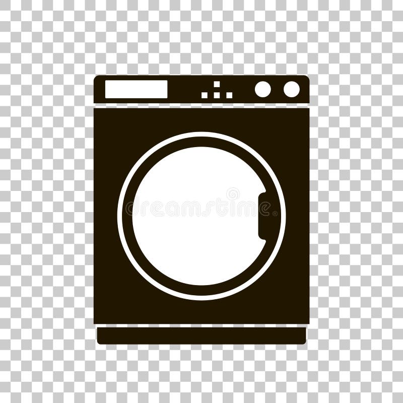 Vector icon of a washing machine. vector illustration