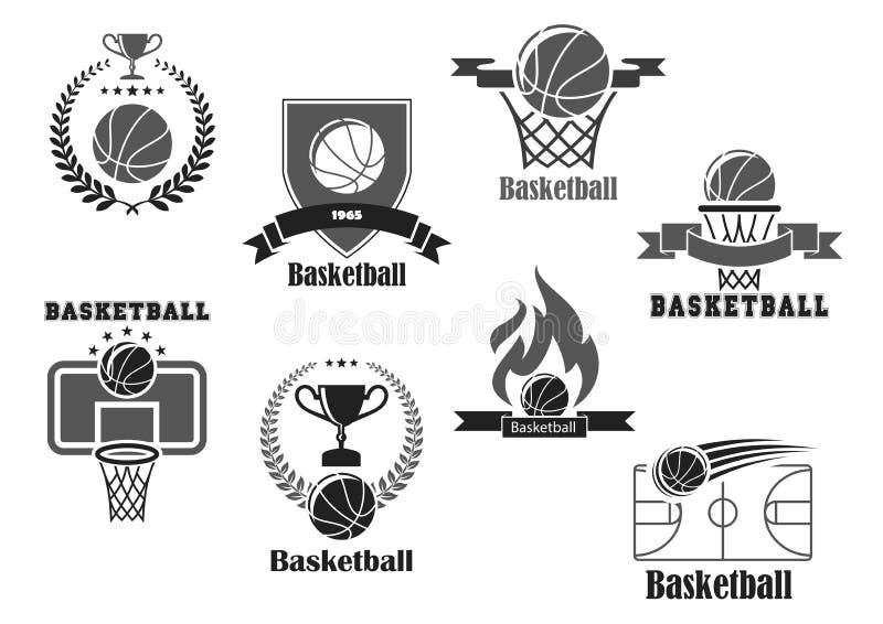 Basketball Championship Logo Design Vector Stock Illustration - Download  Image Now - Athlete, Badge, Basket - iStock