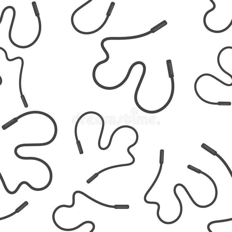 Vector icons skipping rope seamless pattern on a white background vector illustration Vector icons skipping rope seamless pattern on a white background vector illustration