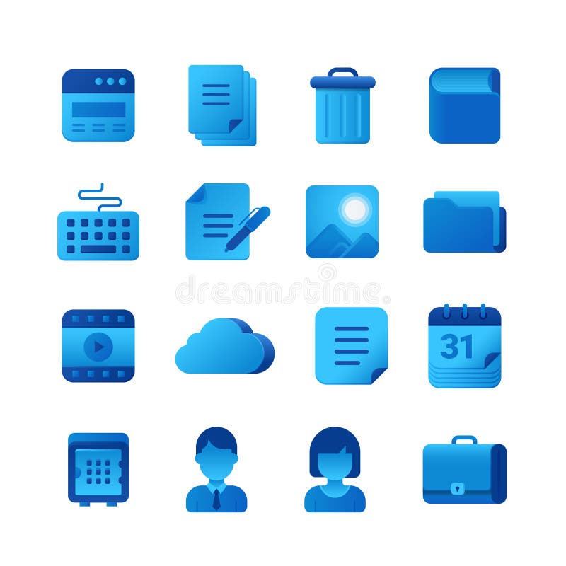 Briefcase Icon with Blue and White Color Stock Vector - Illustration of school, document: 225907094 Briefcase Icon With Blue And... 