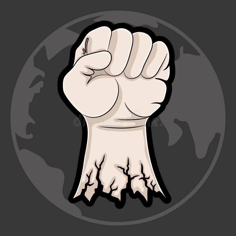 Vector illustratie vuist royalty-vrije illustratie
