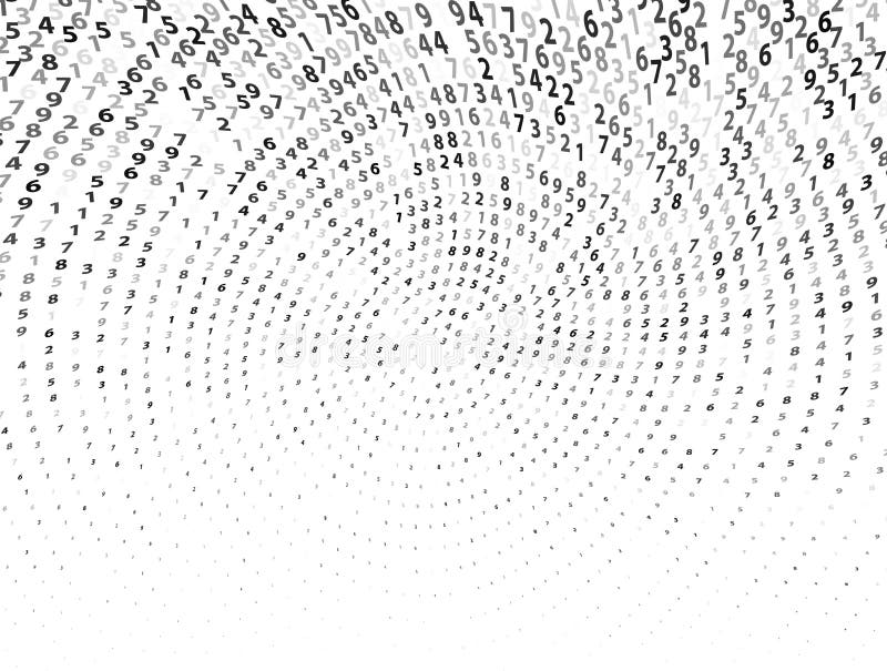 Computer Numeric Keyboard, Black Color Design On White Background