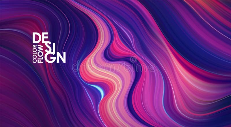 Abstract colorful flow background. Wave color Liquid paint shape. Modern Trendy design