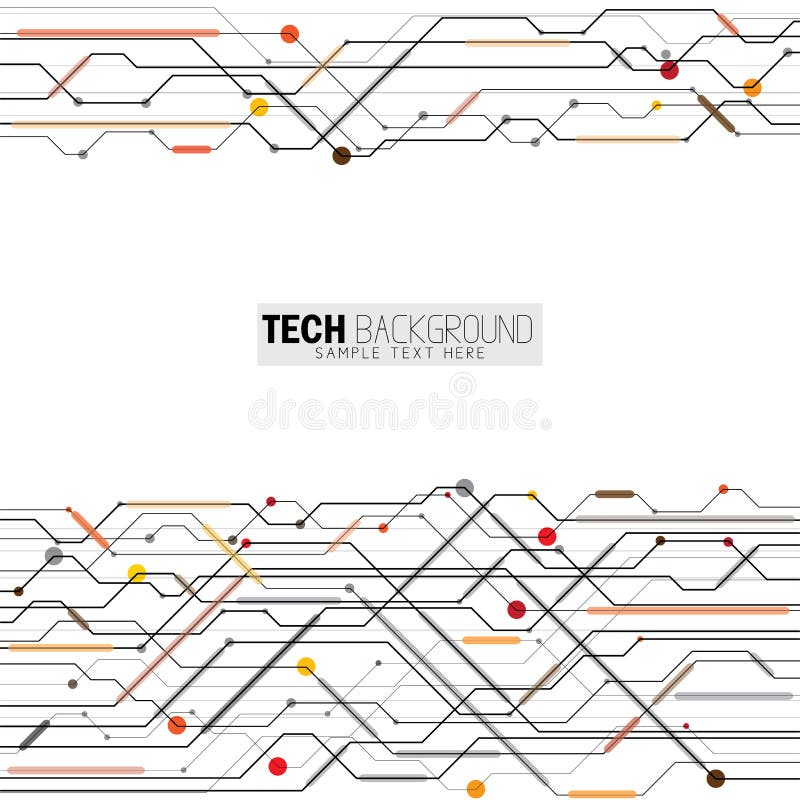 Vector illustration abstract futuristic circuit board background royalty free illustration