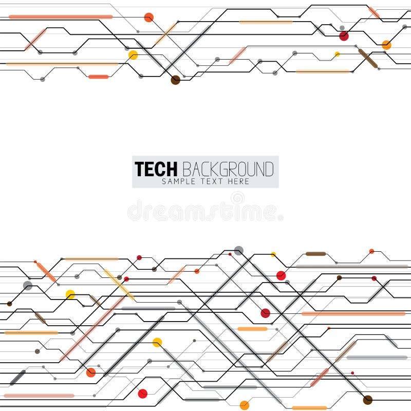 Vector illustration abstract futuristic circuit board background