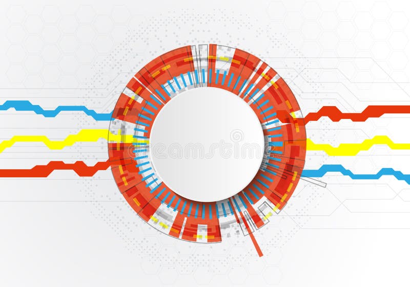Vector illustration Abstract futuristic circuit board and Cricle, hi-tech computer digital technology concept, Blank white 3d stock illustration Vector illustration Abstract futuristic circuit board and Cricle, hi-tech computer digital technology concept, Blank white 3d stock illustration