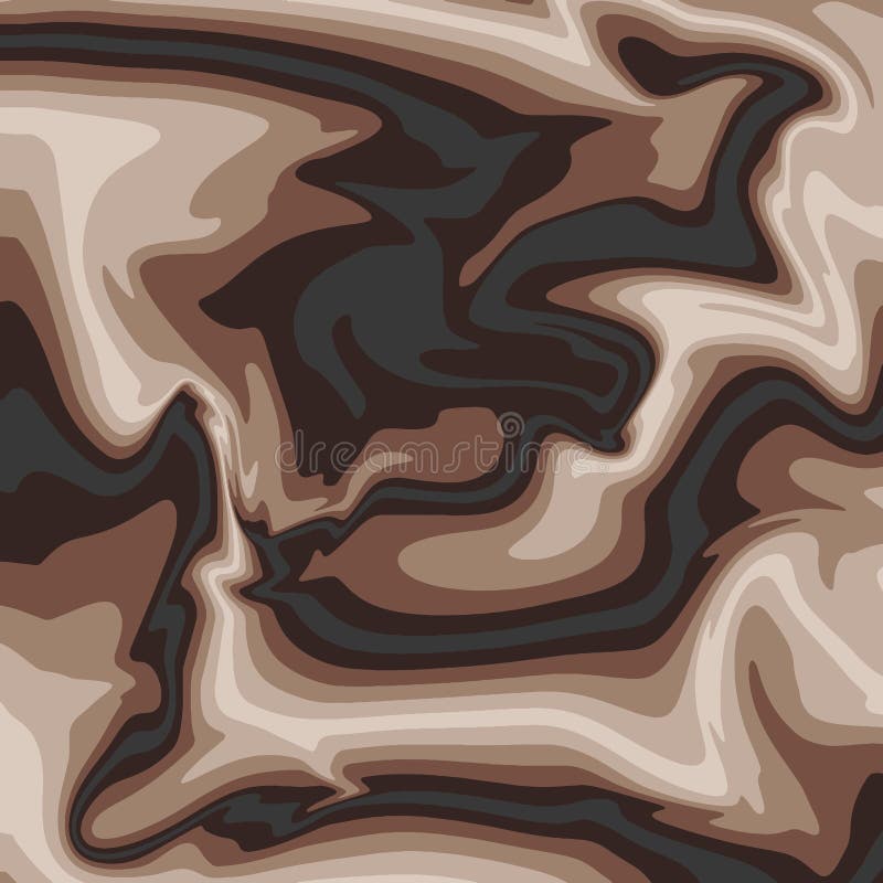 Vector illustration. Abstract wavy background in brown tones royalty free illustration