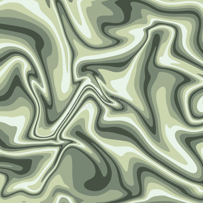 Vector illustration. Abstract wavy background in green and gray tones vector illustration