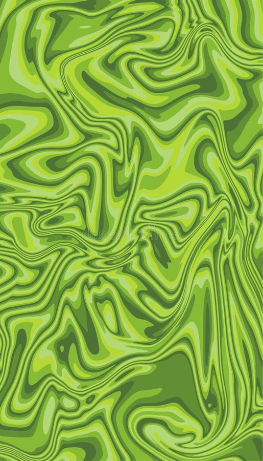 Vector illustration. Abstract wavy background in green and light green tones. Spring concept stock illustration