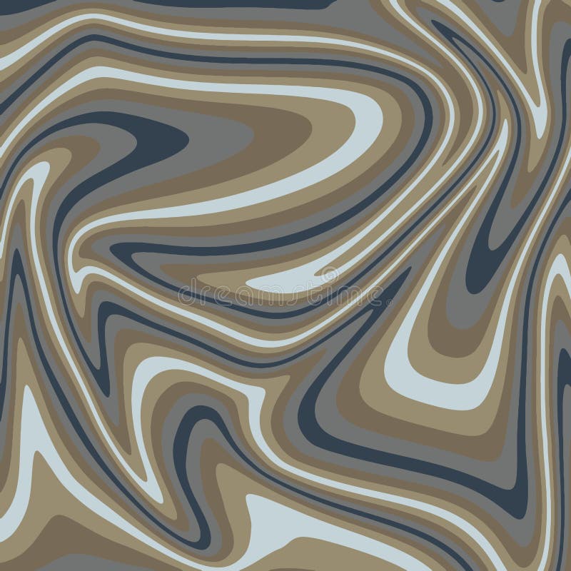 Vector illustration. Abstract wavy background in grey-mustard tones vector illustration