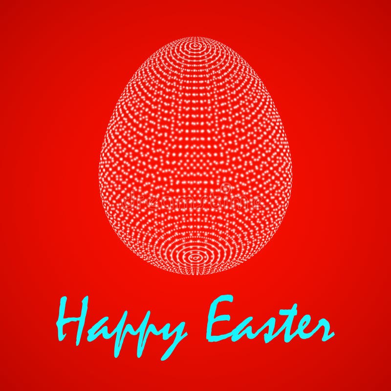 Vector illustration abstraction Easter egg vector illustration