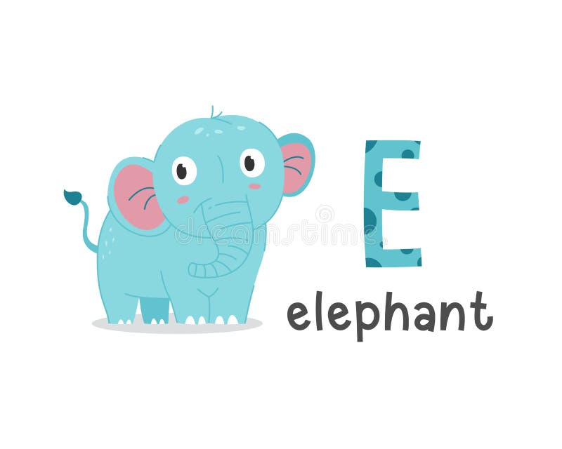 Vector Illustration of Alphabet Letter E and Elephant Stock Vector - Illustration of letter, english: 165518702 Vector Illustration of Alphabet Letter E and Elephant Stock Vector - Illustration of letter, english: 165518702