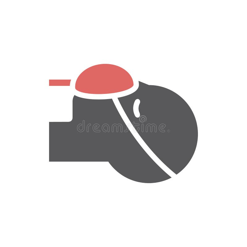 Vector illustration of artificial ventilation by airway medical. Flat icon vector illustration
