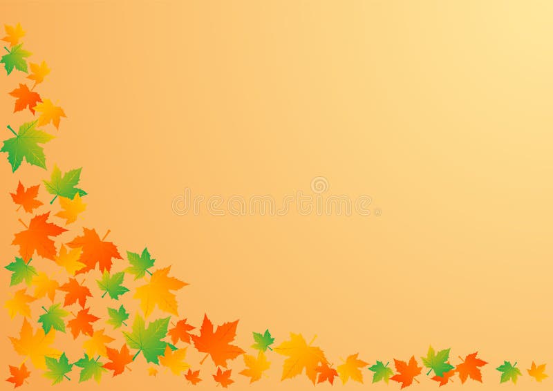 Vector illustration an autumn background