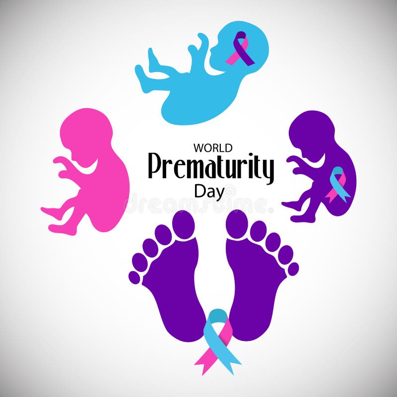 World Prematurity Day. stock illustration. Illustration of health