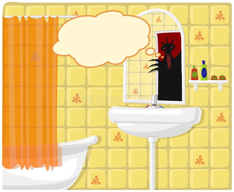 Mysterious Light Toilet Bowl Night Scary Halloween Bathroom Concept  Illustration Stock Photo by ©maxxyustas 541819326