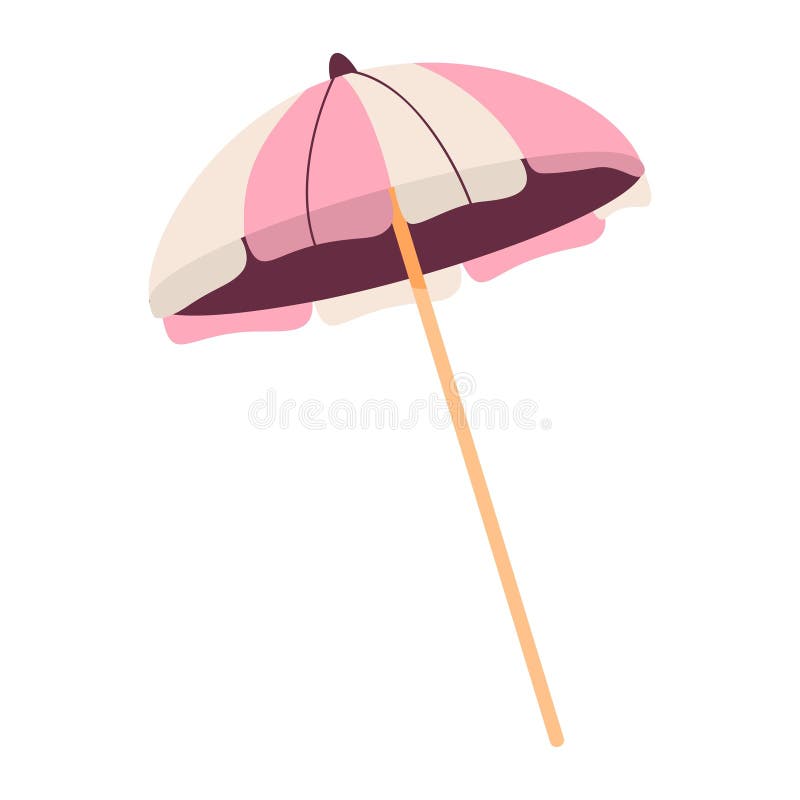 Vector illustration Beach Umbrella sunshade vector illustration