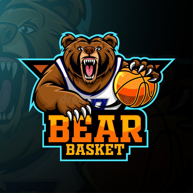 Epic Face Bear Mascot Logo Stock Vector (Royalty Free) 2329160967