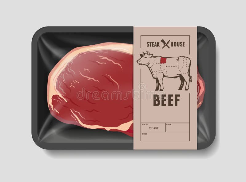 Vector illustration beef stock vector. Illustration of sliced 92453593