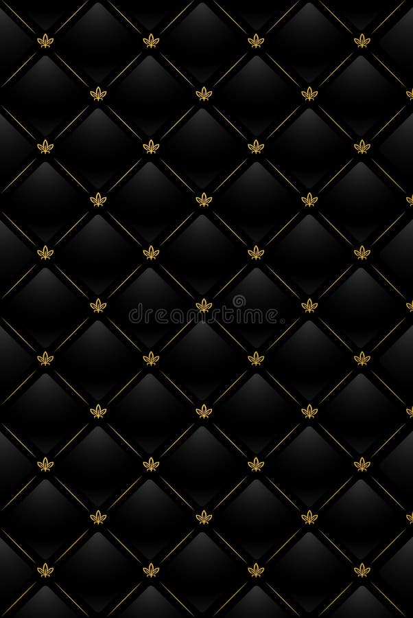 Vector illustration of black leather background