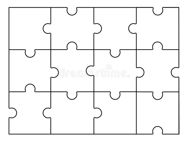 Jigsaw Puzzle Template To Help You Create Your Own Custom Jigsaw Puzzle ...