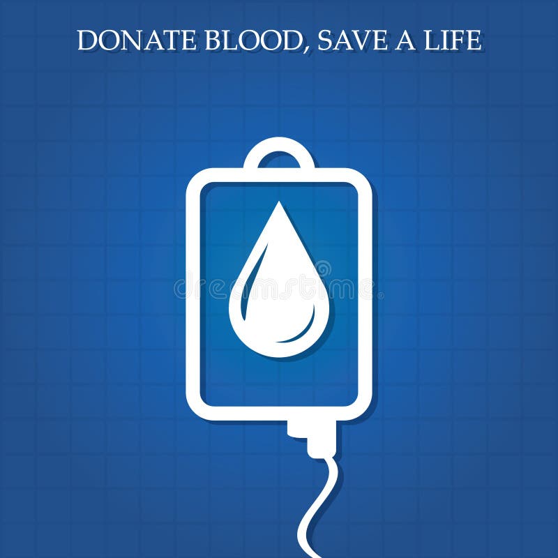 Vector illustration of blood donation concept. stock illustration
